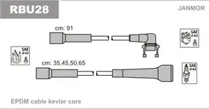 Высоковольтные провода зажигания Janmor RBU28.