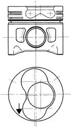 Поршень Kolbenschmidt 99742700.