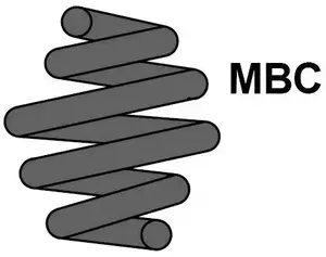 Пружина підвіски на БМВ 3  Maxtrac MC0198.