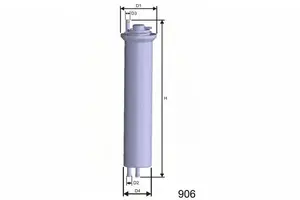 Топливный фильтр Misfat E102.