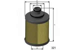 Масляный фильтр на Suzuki Wagon R  Misfat L114.