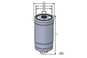 Фильтр топливный дизель на Фольксваген Джетта  Misfat M351.