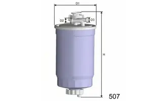 Фильтр топливный дизель на Сеат Терра  Misfat M365A.