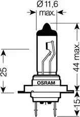 Лампа накаливания, противотуманная фара Osram 64215 фотография 0.
