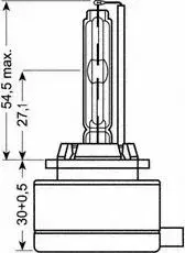 Лампа фари на Альфа Ромео 159  Osram 66140CLC.