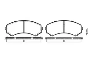 Переднї гальмівні колодки на Mazda MPV  Remsa 0396.00.