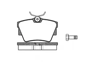 Задние тормозные колодки на Opel Vivaro  Remsa 0591.30.