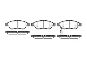 Передние тормозные колодки на Suzuki Liana  Remsa 0875.01.