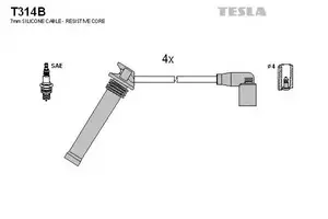 Высоковольтные провода зажигания Tesla T314B.