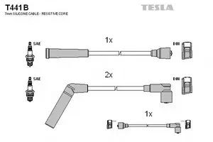 Високовольтні дроти запалювання Tesla T441B.