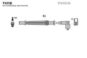 Високовольтні дроти запалювання Tesla T495B.