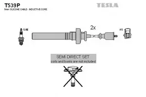 Высоковольтные провода зажигания на Mitsubishi Carisma  Tesla T539P.