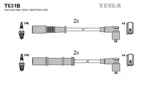 Високовольтні дроти запалювання на Лянча Іпсилон  Tesla T631B.