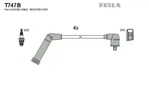Высоковольтные провода зажигания Tesla T747B.